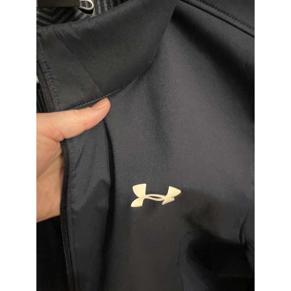 Under Armour Jacket XL Blue ColdGear Infrared‎ Storm Full Zip Fitted Women - Picture 6 of 7